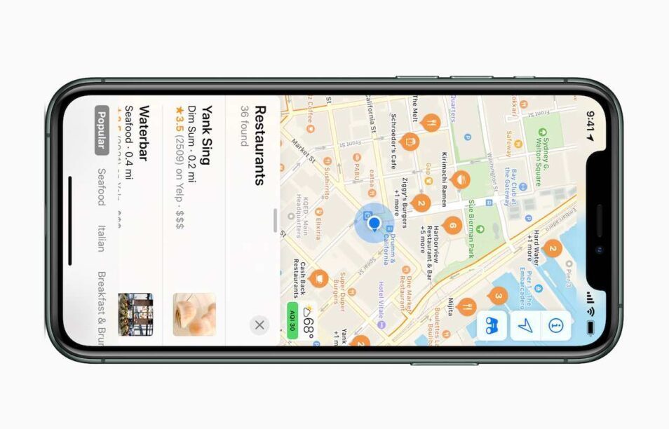 Apple kopieert Google Maps en Waze